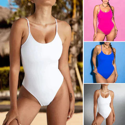 LINA | Maillot de bain moderne au dos entrelacé - Luviera Fashion