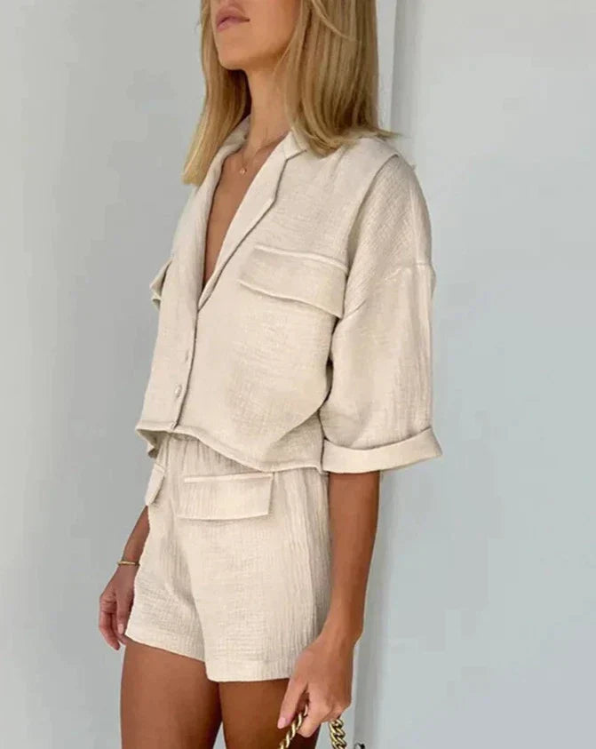 Ensemble d'été pour femmes en coton – Kaja