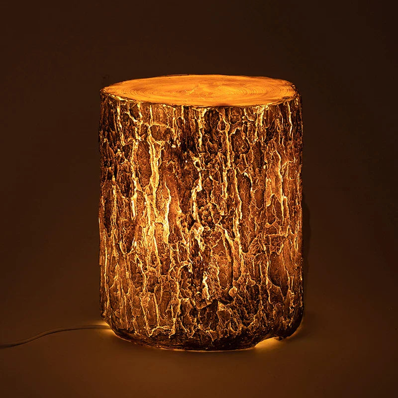 Lampe de jardin originale en forme de souche d'arbre - Éclairage LED extérieur écoénergétique avec une durée de vie de 50 000 heures