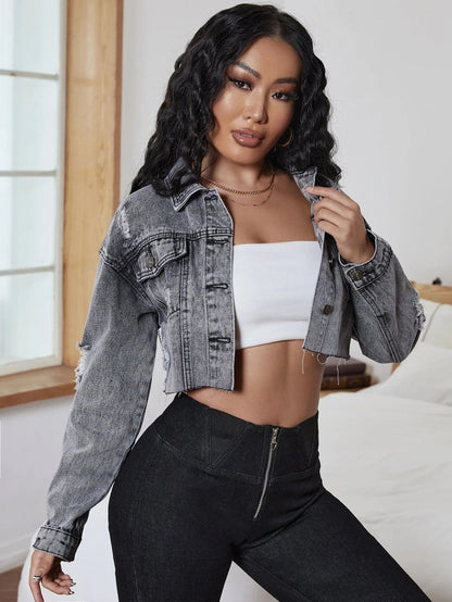 MARINE | Blouson denim chic