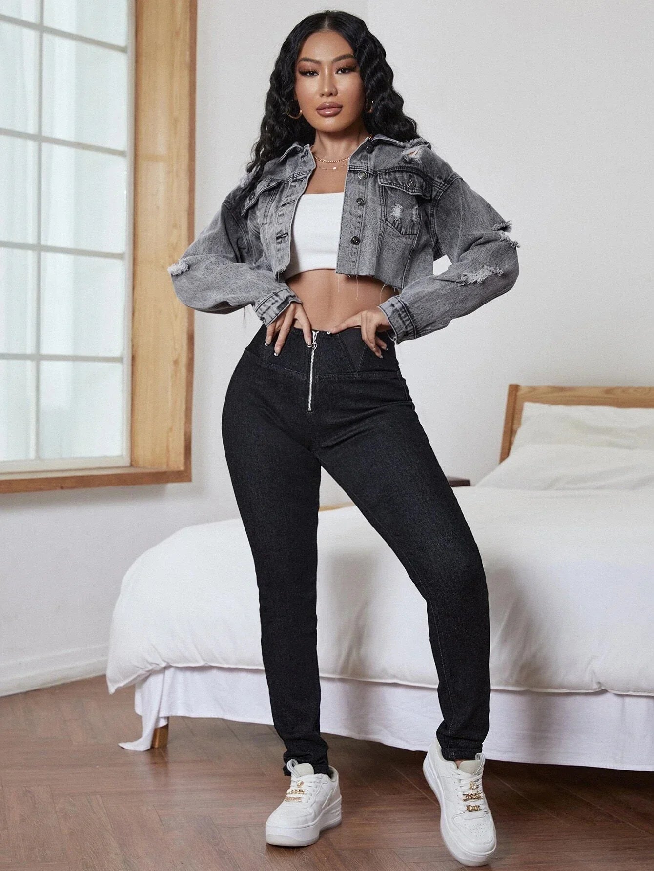 MARINE | Blouson denim chic