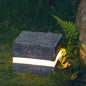 Lampes de Jardin Solaires Étanches - Lampes LED Carrées en Pierre au Design Moderne