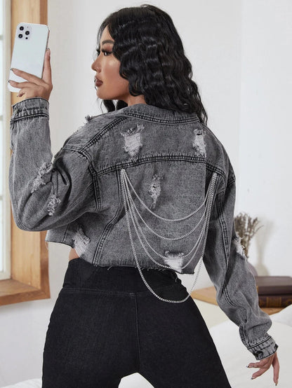 MARINE | Blouson denim chic