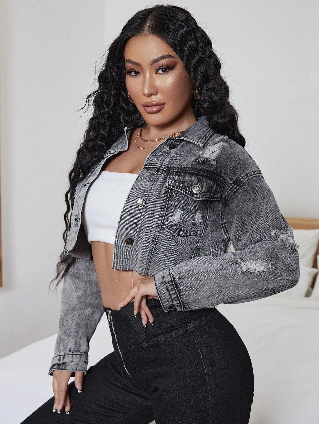 MARINE | Blouson denim chic