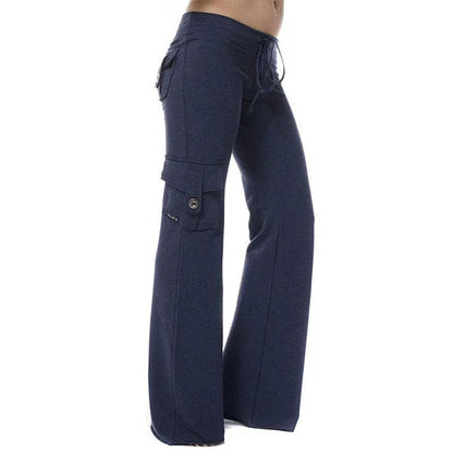 Isabella Femmes Pantalon Cargo Bootcut avec Poches