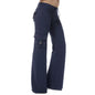 Isabella Femmes Pantalon Cargo Bootcut avec Poches