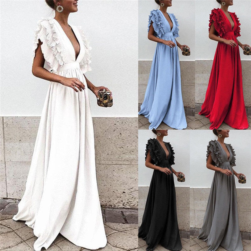 Robe longue d'été pour femmes - MacksDress