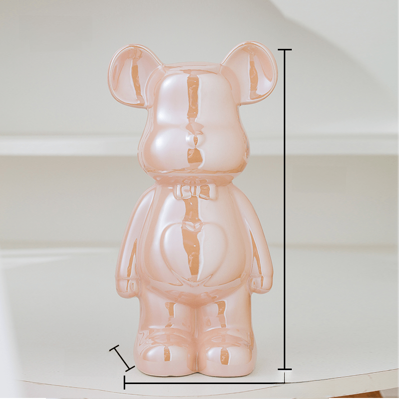 Élégante Statue d'Ours pour Décoration Contemporaine