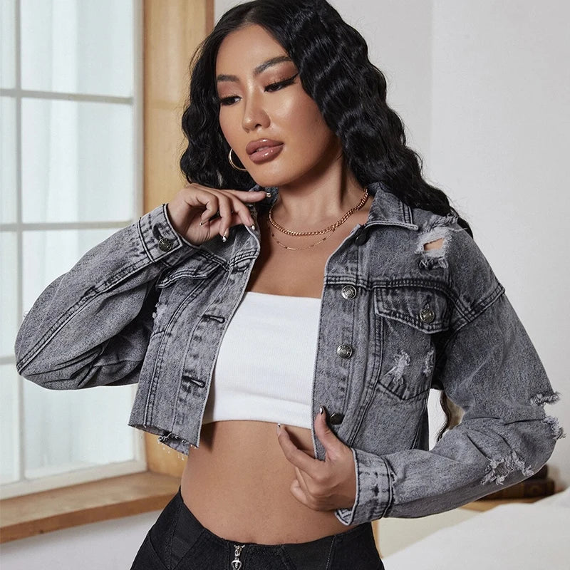 MARINE | Blouson denim chic