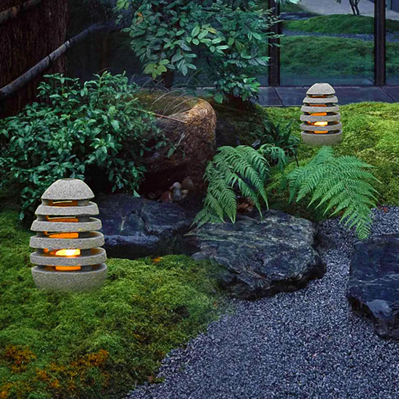 Lampe de Jardin Extérieure Japonaise - Éclairage LED Énergétiquement Efficace avec une Longévité de 50 000 Heures