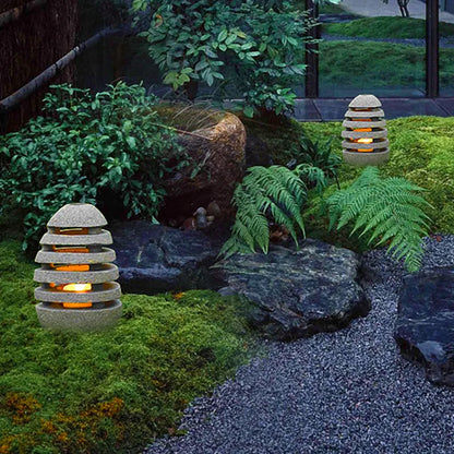 Lampe de Jardin Extérieure Japonaise - Éclairage LED Énergétiquement Efficace avec une Longévité de 50 000 Heures
