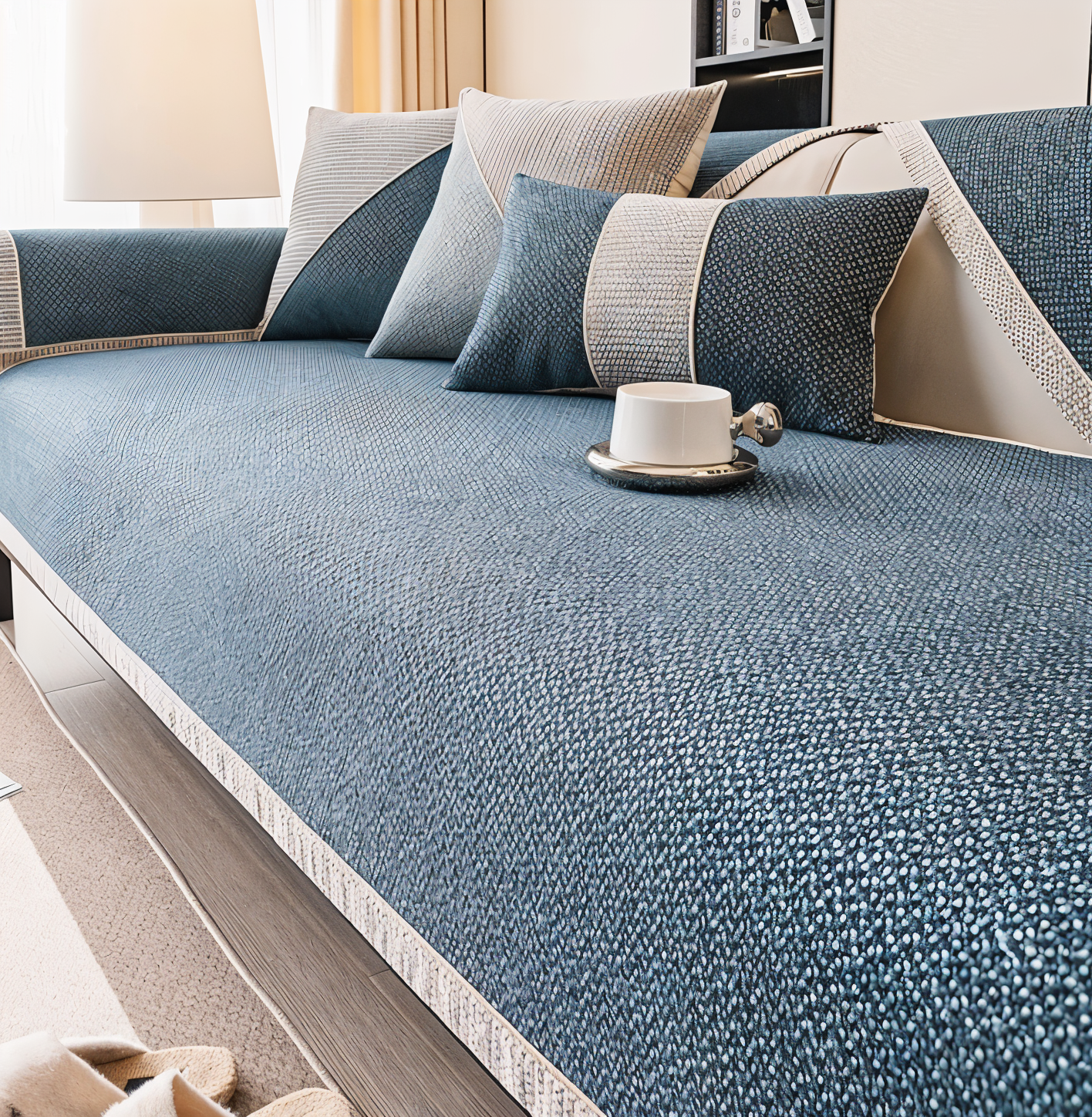 Élégante housse de canapé durable et résistante aux rayures !