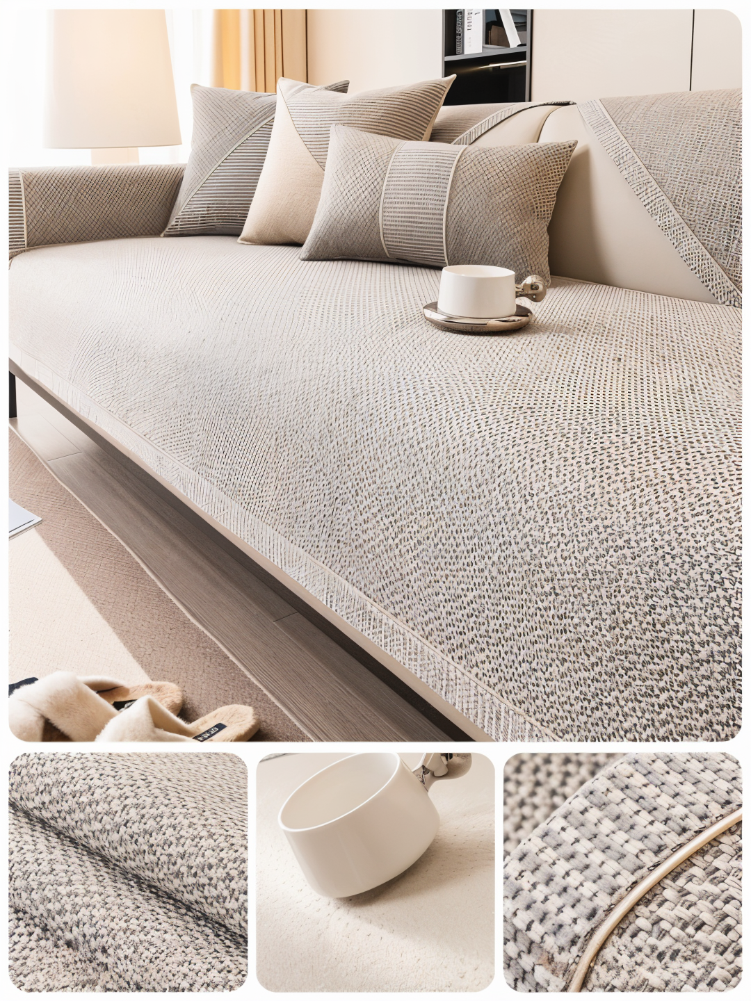 Élégante housse de canapé durable et résistante aux rayures !