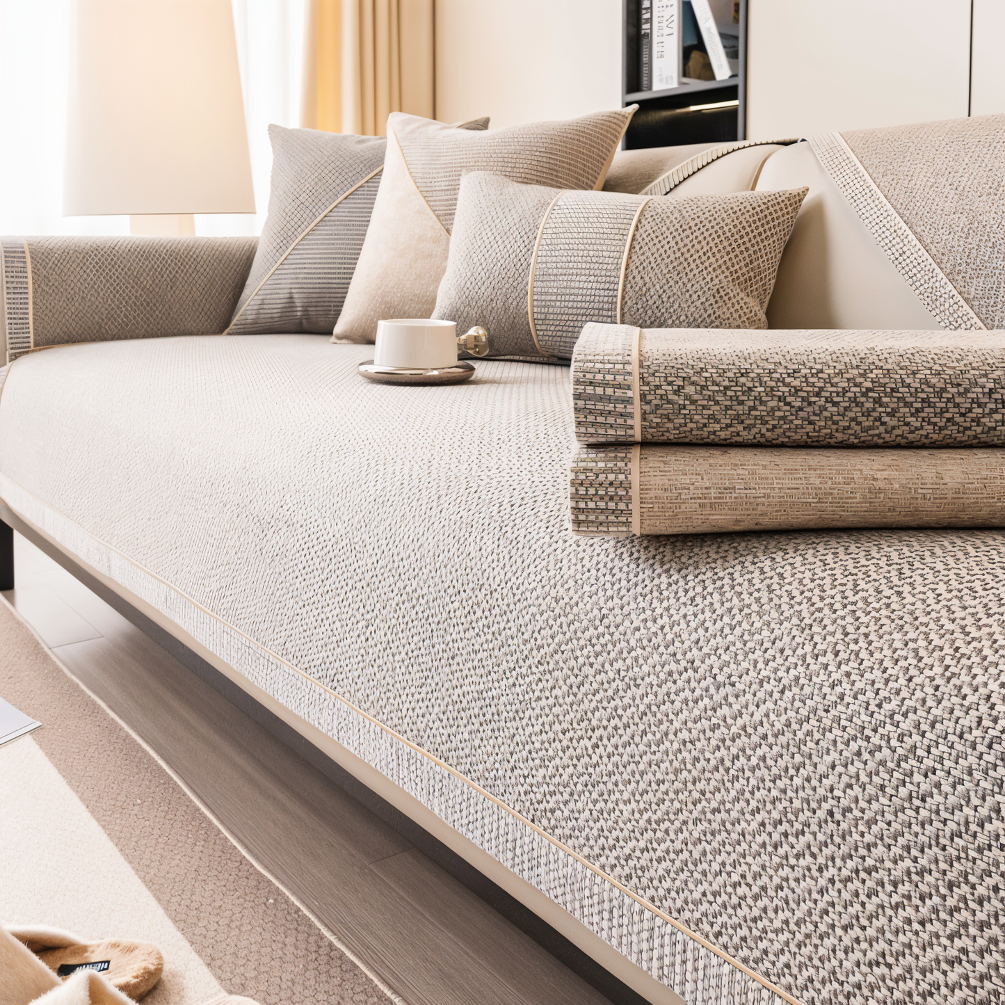 Élégante housse de canapé durable et résistante aux rayures !