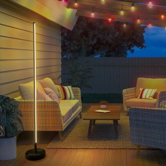 Lampes Solaires Contemporaines pour Extérieur - Éclairage de Jardin à Énergie Solaire avec Recharge Sans Fil