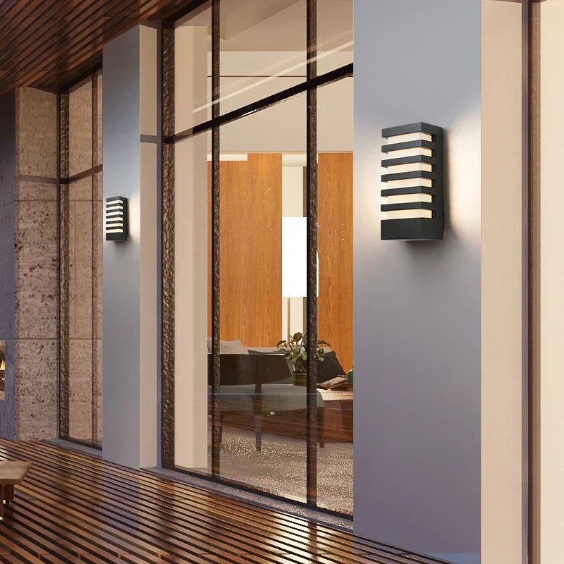 Applique Murale Moderne en Aluminium Étanche - Lampes Élégantes pour Intérieur et Extérieur
