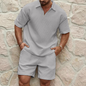 CÉDRIAN | Tenue d'été raffinée pour hommes : Polo et Short - Luviera Fashion