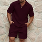 Léo | Tenue d'été raffinée pour hommes : Polo et short - Luviera Fashion