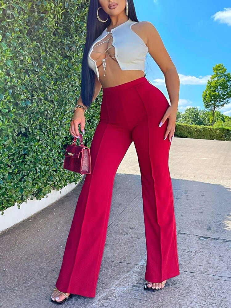 LYSANNE | Pantalon évasé - Luviera Fashion