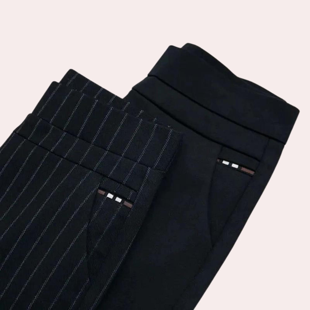NOÉE | Pantalon ajusté taille haute - Luviera Fashion