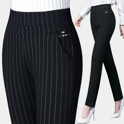 NOÉE | Pantalon ajusté taille haute - Luviera Fashion
