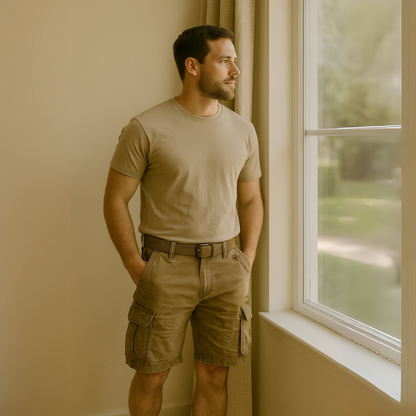 Shorts cargo multifonctionnels pour hommes - Ethan, collection été 2025