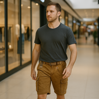 Shorts cargo multifonctionnels pour hommes - Ethan, collection été 2025