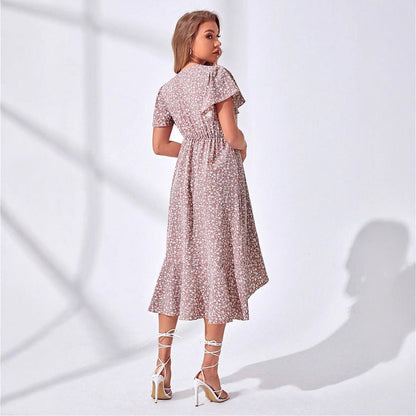 Robe d'été légère et ludique avec imprimé floral – Amira