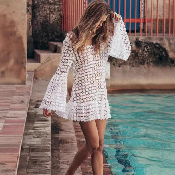 Robe d'été sans dos avec manches évasées – Maja