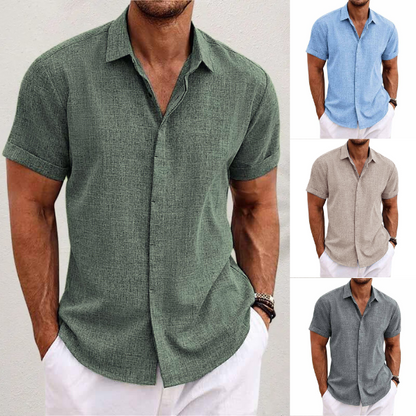 IGNACE | Chemise légère à manches courtes pour hommes - Luviera Fashion