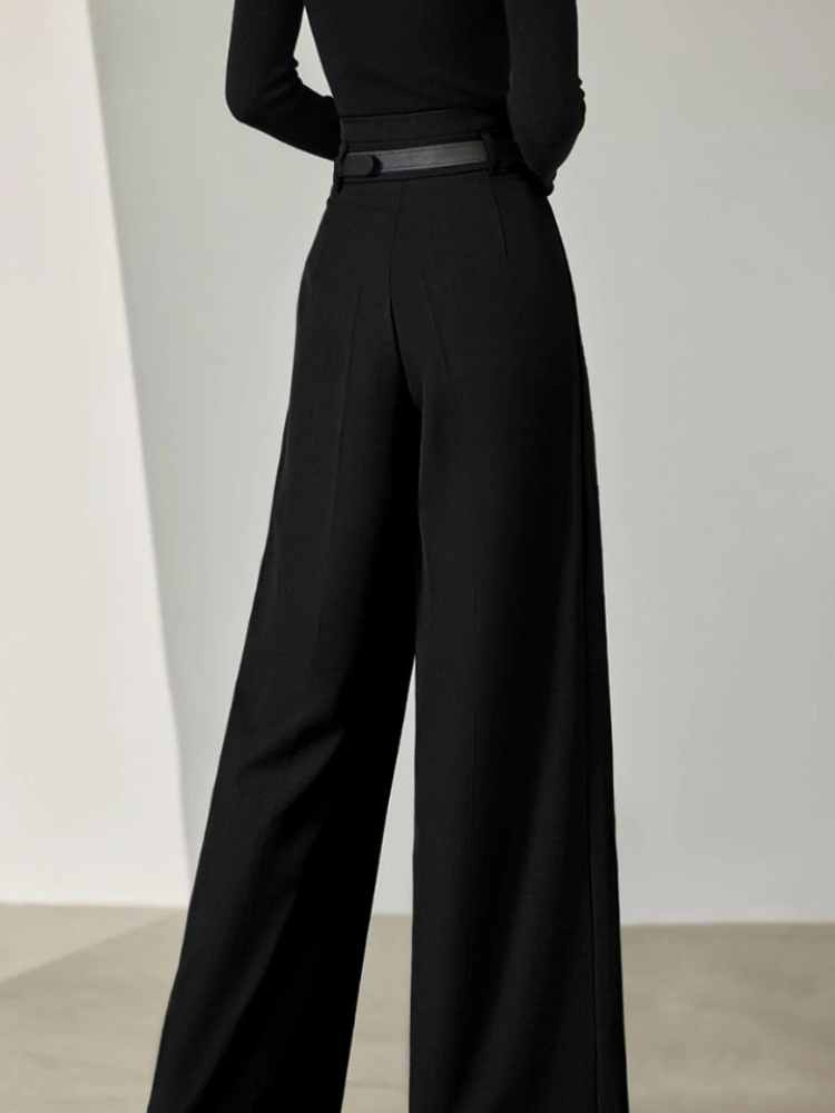 MARGOT | Pantalon Large à Taille Haute pour Femme - Luviera Fashion