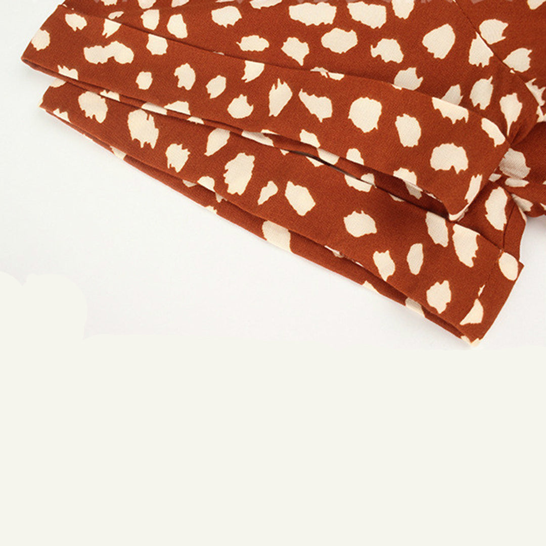 Robe imprimée à col en V – Marielle