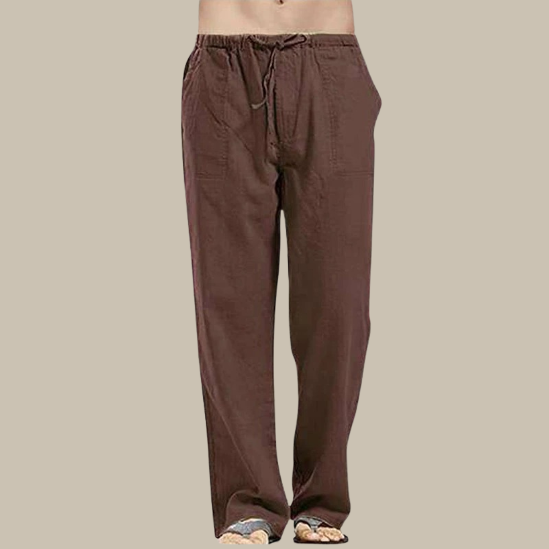 ZENELA | Pantalon en lin respirant pour homme - Luviera Fashion
