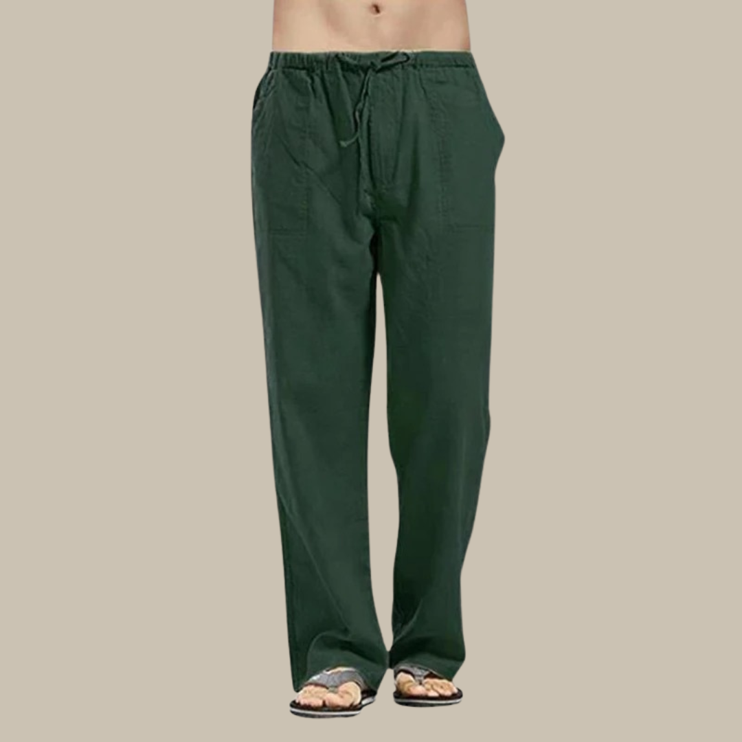 ZENELA | Pantalon en lin respirant pour homme - Luviera Fashion