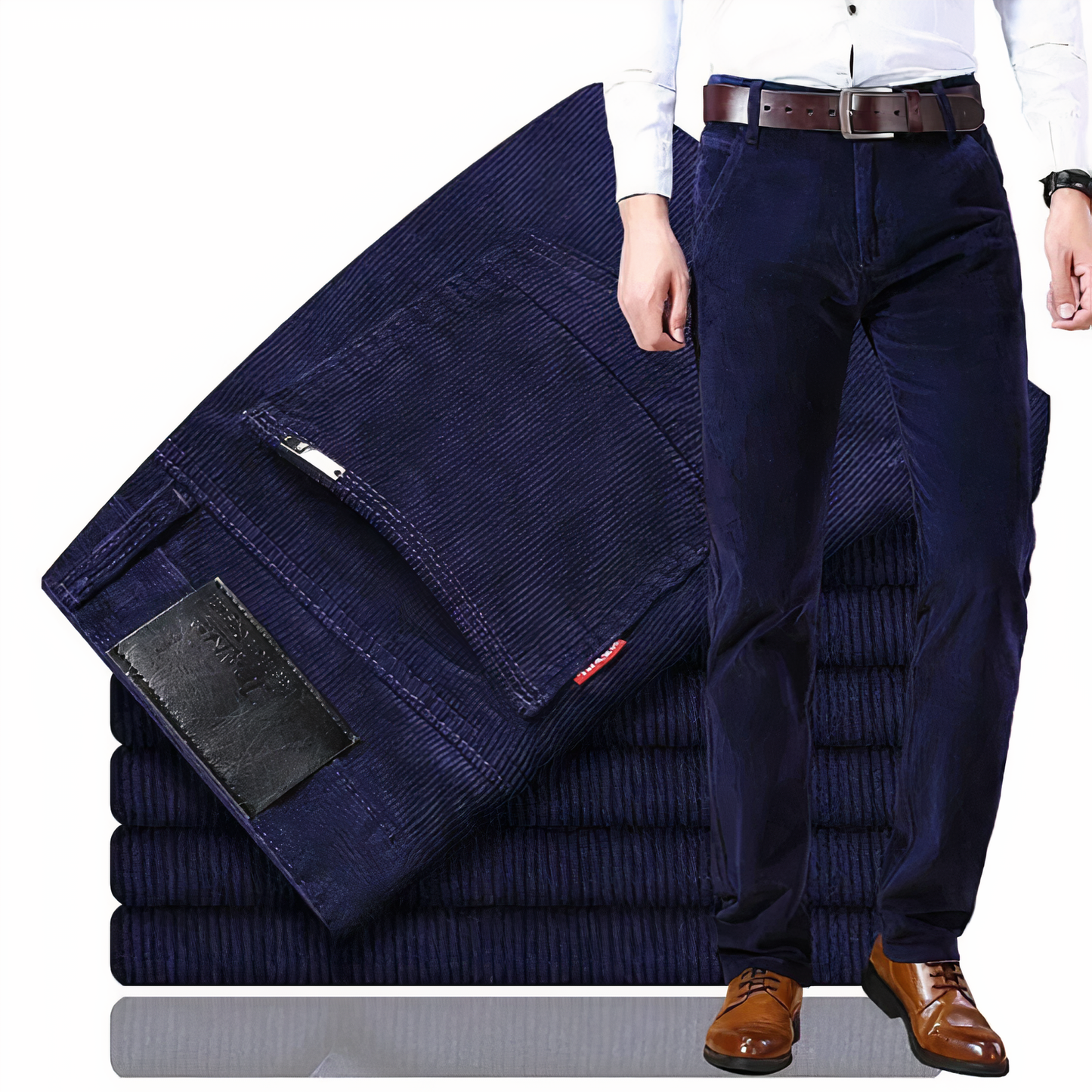 NICOLAS | Pantalon droit moderne et raffiné pour homme - Luviera Fashion