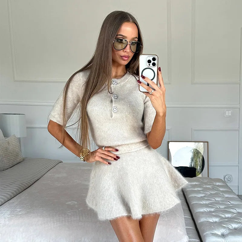 WINTER | Pull en laine élégant à col rond pour femme - Luviera Fashion