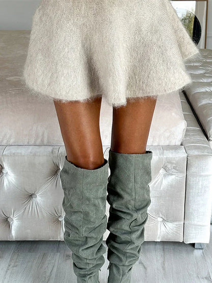 WINTER | Pull en laine élégant à col rond pour femme - Luviera Fashion