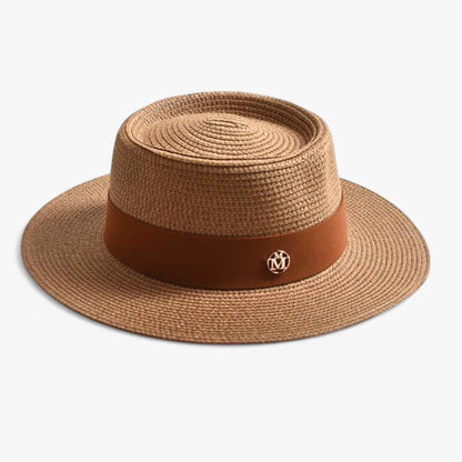 Élégant chapeau de paille pour femmes – Protection solaire