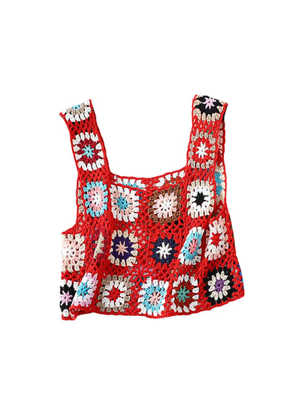 NOA | Top en maille fleurie