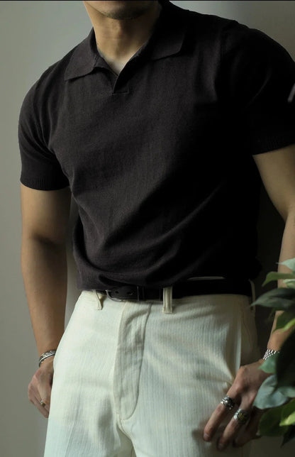 BERNARD | Polo raffiné style Old Money pour hommes - Luviera Fashion