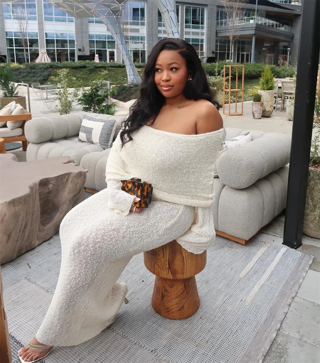 Élégance AMELIA | Robe maxi décolletée, parfaite pour l'été - Luviera Fashion