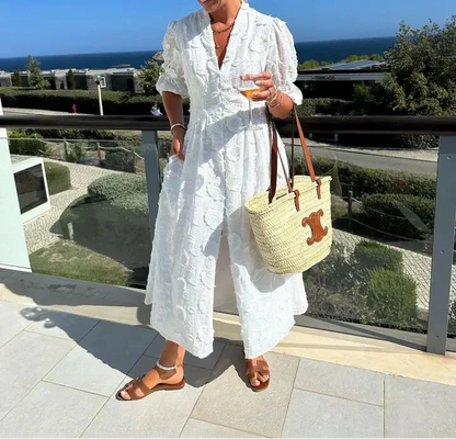 Robe d'été blanche légère – Eleni