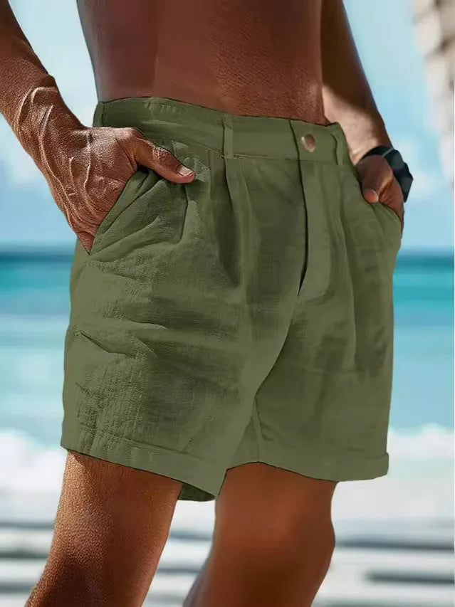 Jonas - Lin Summer Shorts for Men - Breathable Design