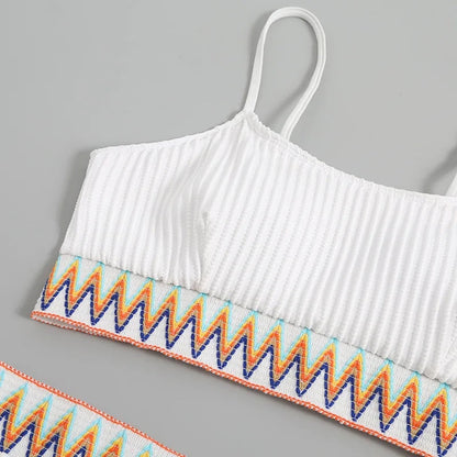 Bikini Taille Haute avec Bretelles Ajustables – Malia