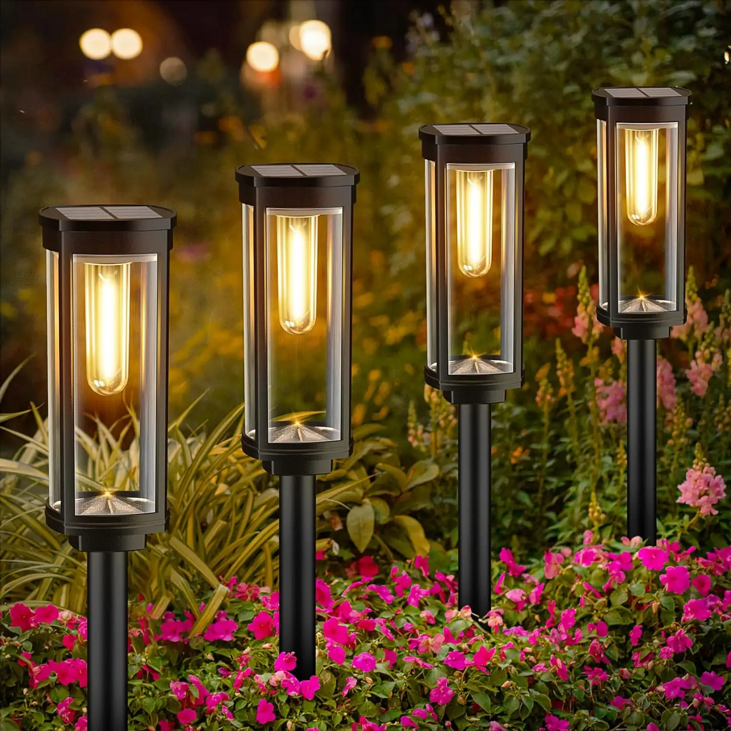 Lanterne Solaire Écologique pour Extérieur - Lampes Suspendues LED Élégantes pour le Jardin