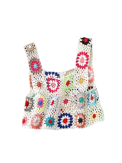 NOA | Top en maille fleurie