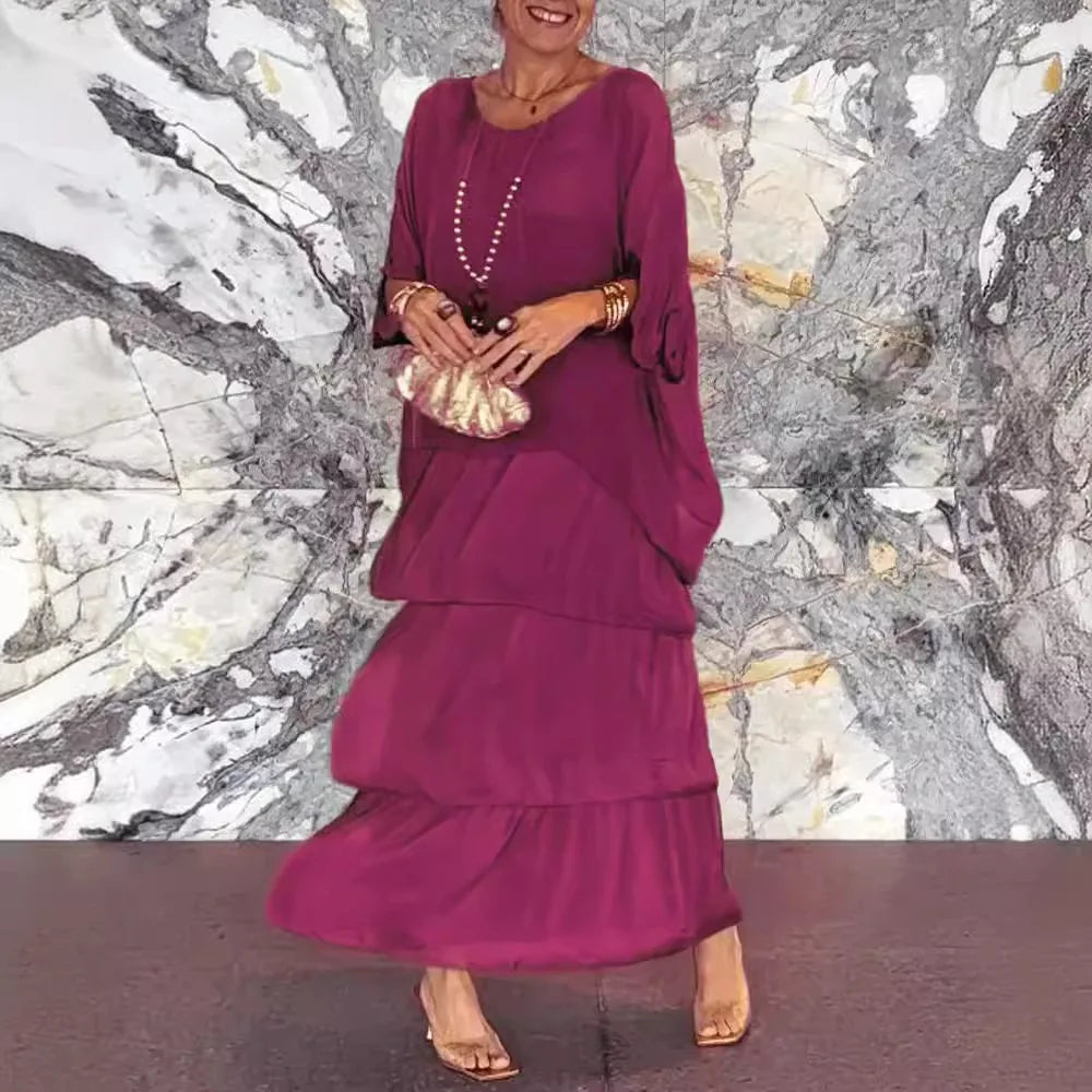 LEPPA | Robe d'été tendance à manches courtes - Luviera Fashion