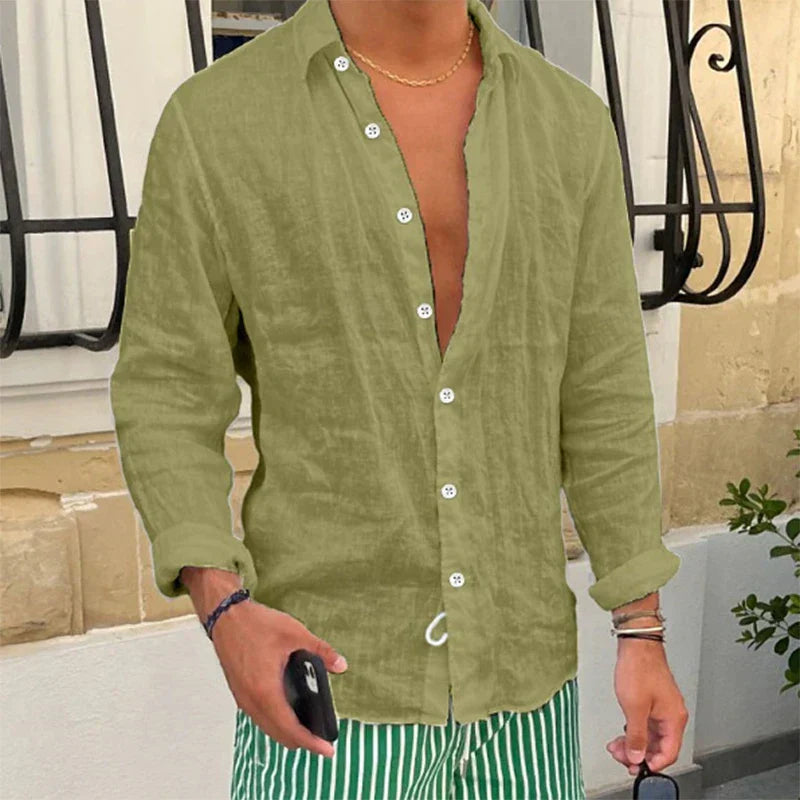 Chemise d'été décontractée pour hommes – Taro, légère et respirante