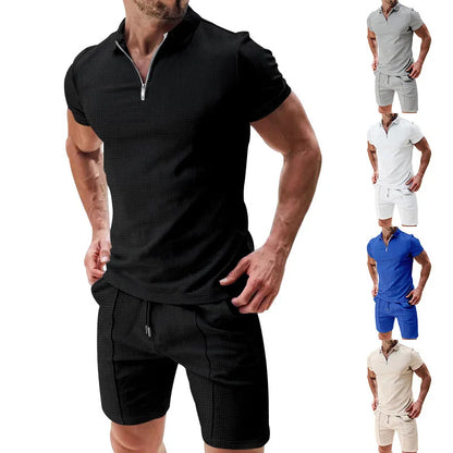 Ensemble d'été élégant et aéré pour hommes – Polo et shorts Nilo