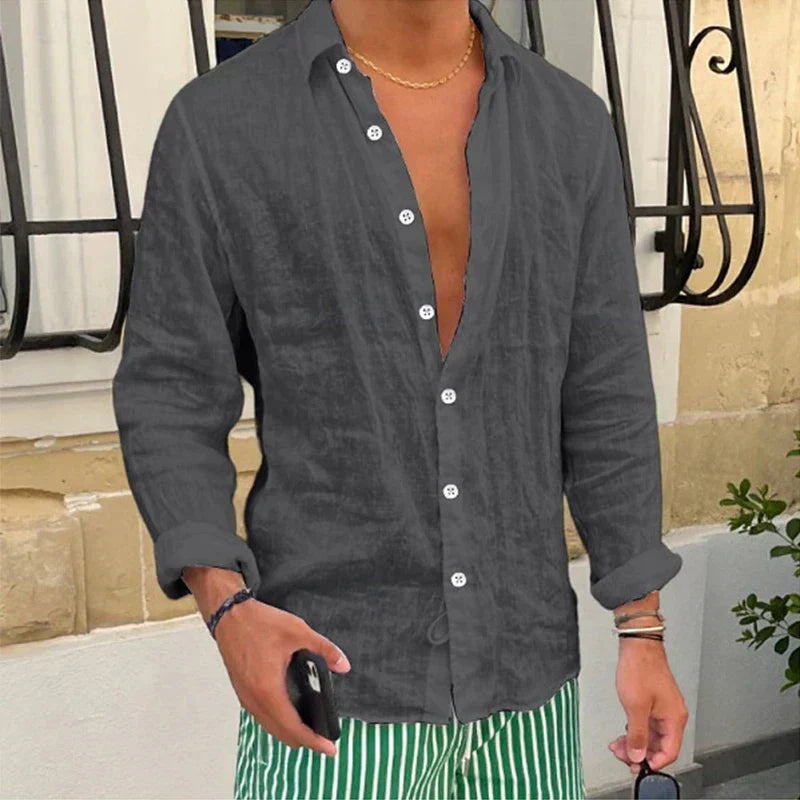 Chemise d'été décontractée pour hommes – Taro, légère et respirante